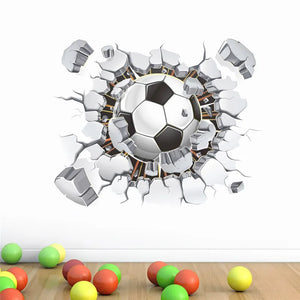 3d Football Soccer Wall Stickers - Homerable