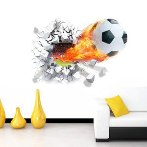 3d Football Soccer Wall Stickers - Homerable