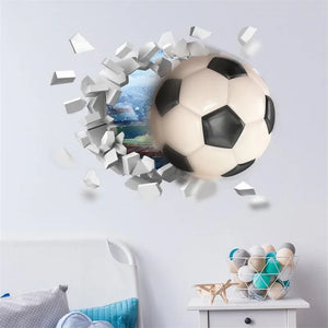 3d Football Soccer Wall Stickers - Homerable