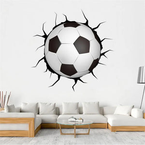 3d Football Soccer Wall Stickers - Homerable