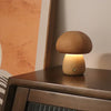 Cute Wooden Mushroom Bedside Lamp - Homerable