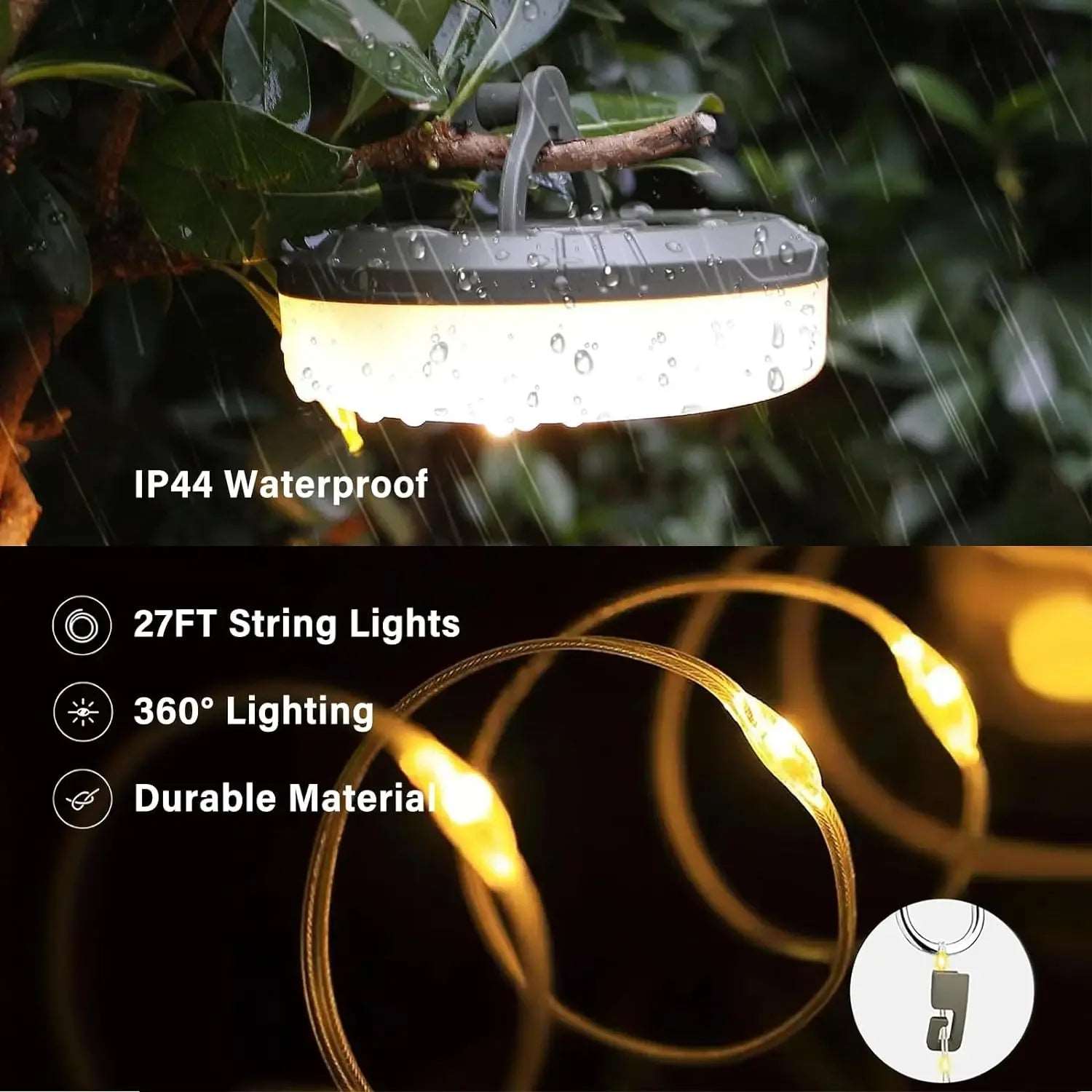 4-in-1 LED String Camping Light