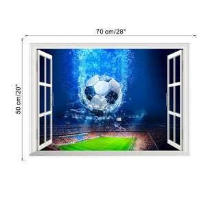 3d Football Soccer Wall Stickers - Homerable