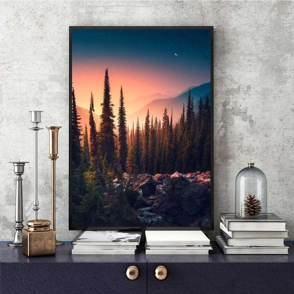 1pc Natural Scenery Forest Poster