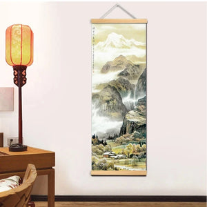 Chinese Solid Wood Scroll Paintings - Homerable