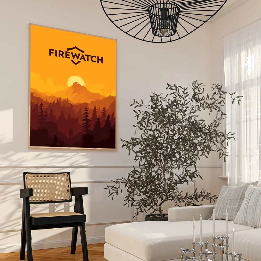 Firewatch Forest Classic Vintage Posters